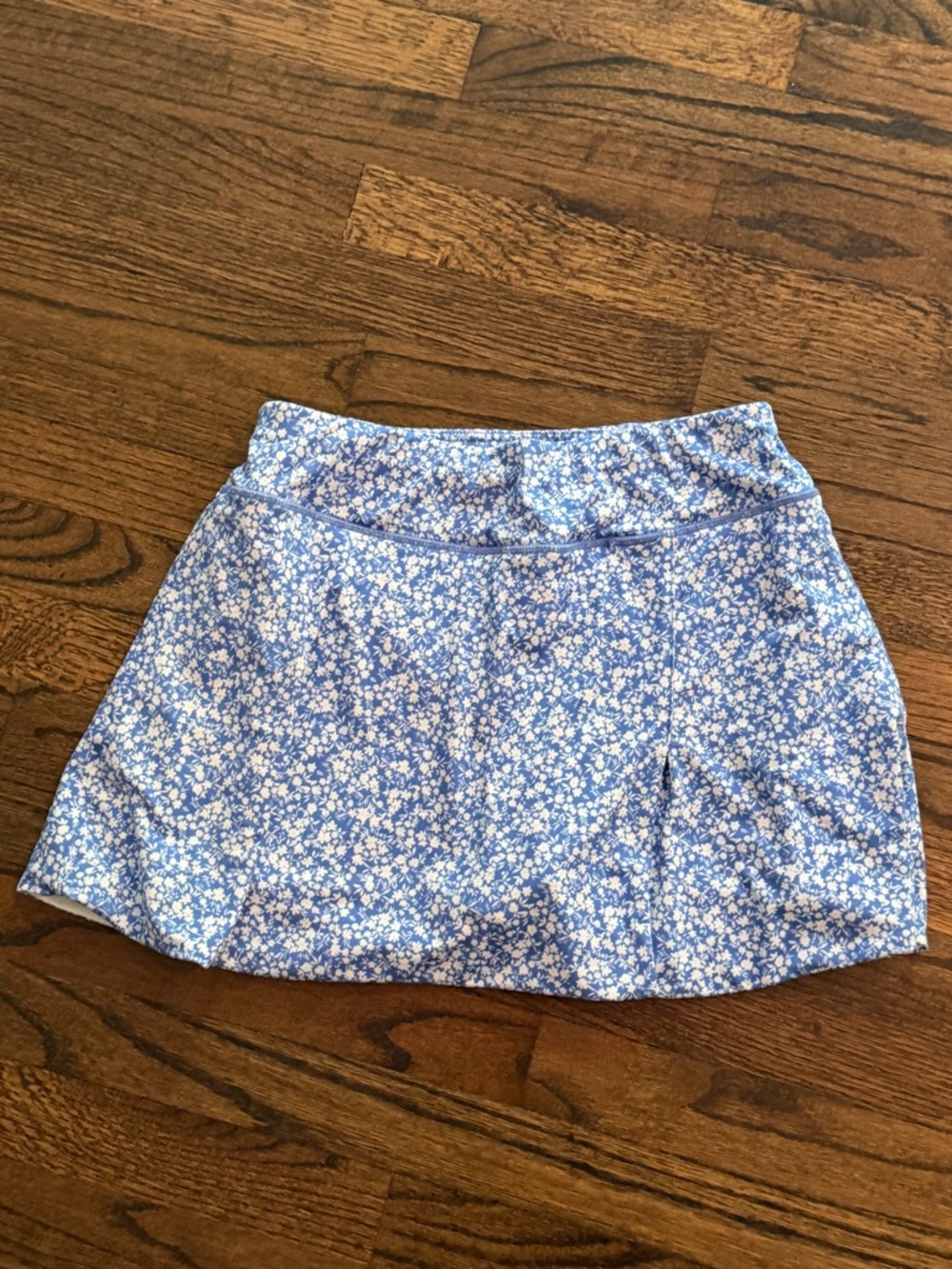 Tuckernuck Light Blue Floral Tennis Skort